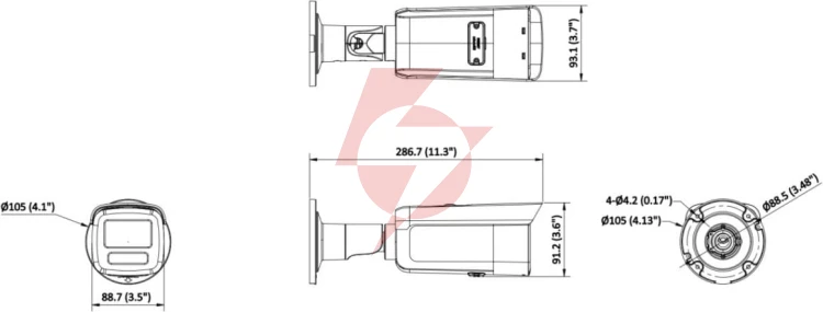 Kamera ip hikvision ds-2cd2t46g2h-2i 2.8mm ef pl