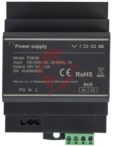 Zasilacz vidos duo p28/36