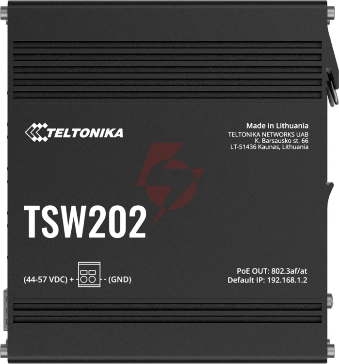 Teltonika tsw202 switch przemysłowy zarządzalny 8xfe 2xsfp poe+ (tsw202000000) din