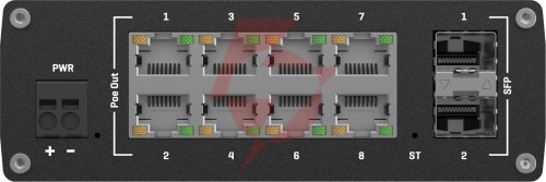 Teltonika tsw202 switch przemysłowy zarządzalny 8xfe 2xsfp poe+ (tsw202000000) din