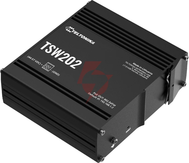Teltonika tsw202 switch przemysłowy zarządzalny 8xfe 2xsfp poe+ (tsw202000000) din