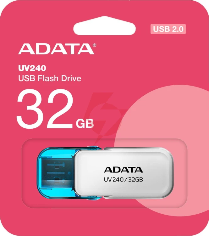 Adata pendrive uv240 32gb usb 2.0 biały