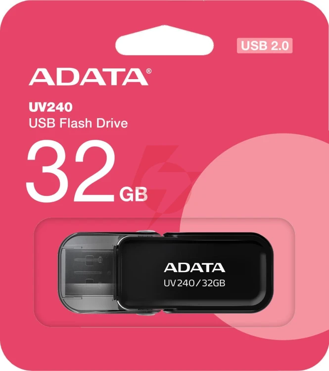 Adata pendrive uv240 32gb usb2.0 black
