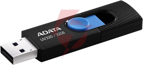 Adata pendrive uv320 32gb usb 3.2 gen1 czarno-niebieski