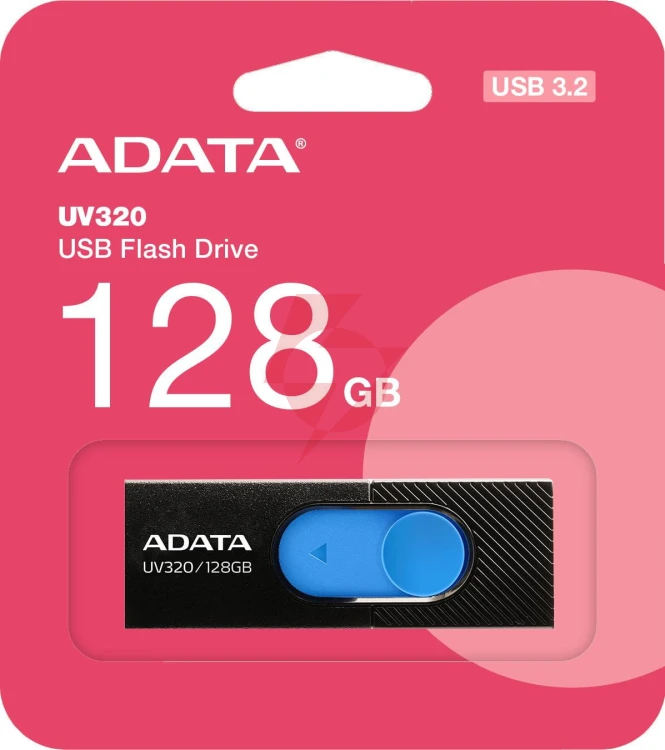 Adata pendrive uv320 128g usb 3.2 gen1 czarno-niebieski