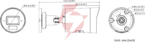 Kamera ip hikvision ds-2cd2043g2-lizy(2.8/4mm)