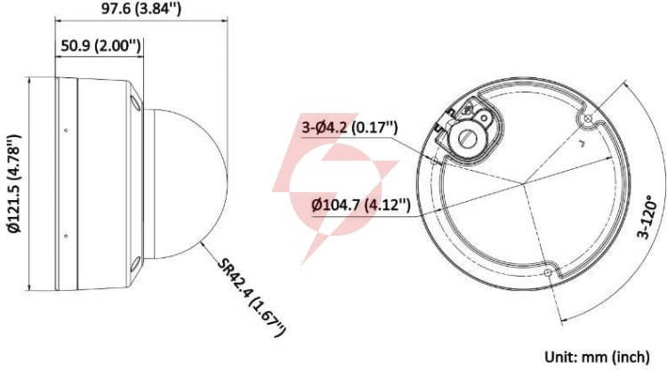 Kamera ip hikvision ds-2cd2143g2-lis2u 2.8mm black pl
