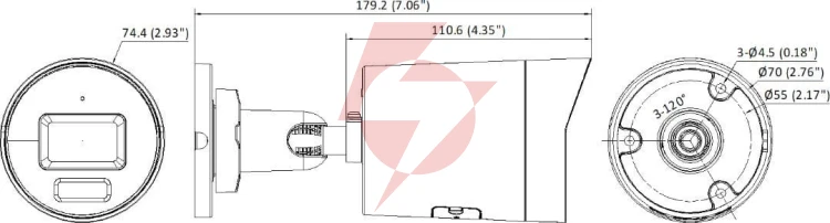 Kamera ip hikvision ds-2cd2086g2h-iu 2.8mm ef pl