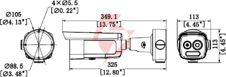 Kamera ip hikvision hm-td2628-3/g1/t3a