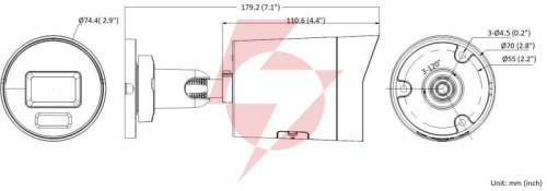 Kamera ip hikvision ds-2cd2086g2h-iu 4mm ef pl