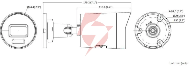 Kamera ip hikvision ds-2cd2086g2h-iu 4mm ef pl