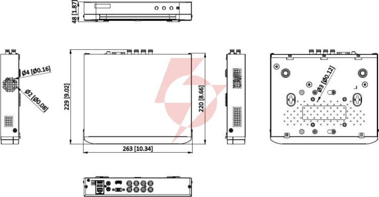 Rejestrator 5w1 hikvision ids-7208hqhi-m1/t