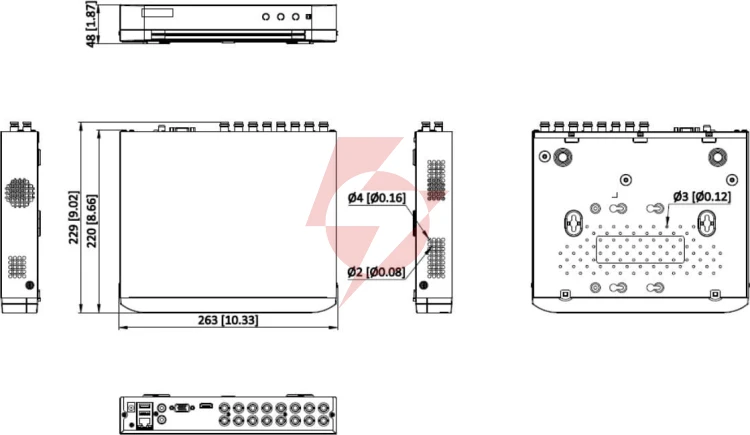 Rejestrator 5w1 hikvision ids-7216hqhi-m1/t