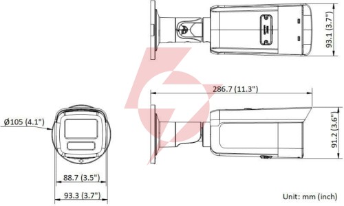Kamera ip hikvision ds-2cd2t86g2h-2i 2.8mm ef black pl