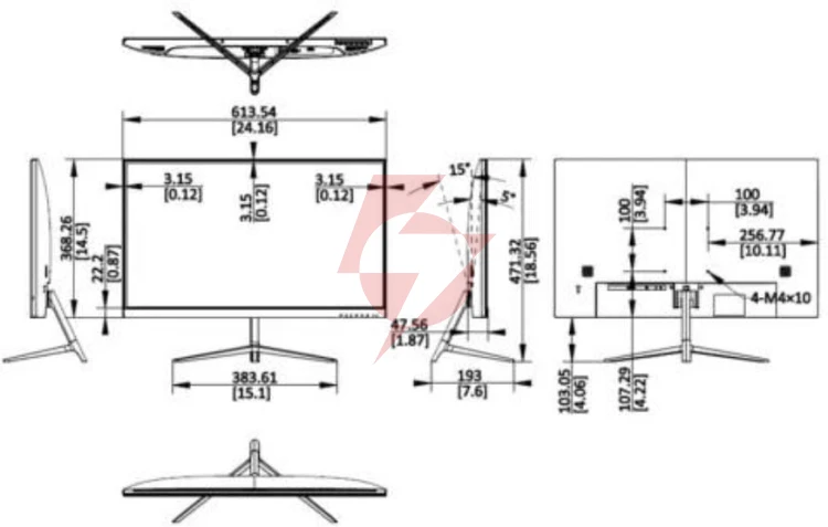 Monitor hikvision ds-d5027f3-2p2s