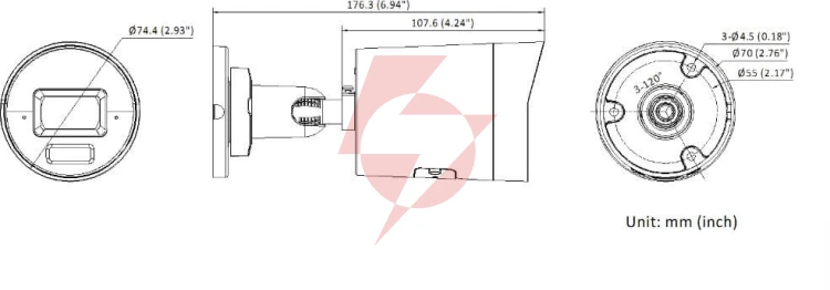 Kamera ip hikvision ds-2cd2087g3-li2uy/srb(4mm)