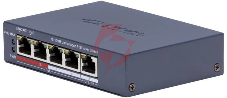 Switch hikvision ds-3e0105p-e/m(c)