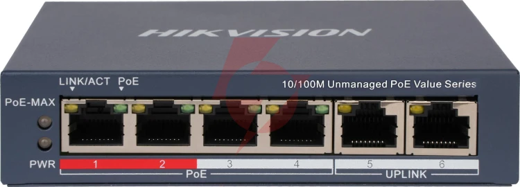 Switch hikvision ds-3e0106p-e/m(b)