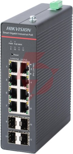 Switch hikvision ds-3t1512hp-si-8p4fkit(75w) linkvu