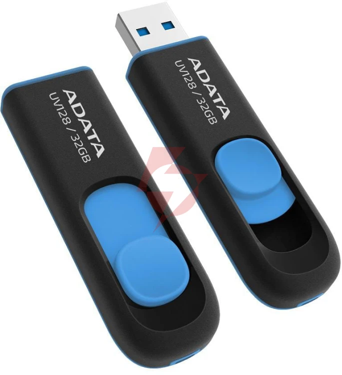 Adata pendrive uv128 32gb usb 3.2 gen1 czarno - niebieski