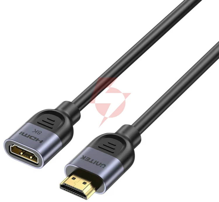 Adapter unitek przedłużacz hdmi (m) - hdmi (f) 2.1, 8k 1m