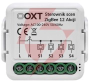 Moduł oxt mini sterownik scen 12 akcji 230v zigbee tuya t254