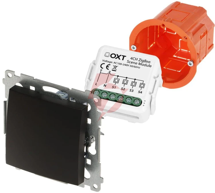 Moduł oxt mini sterownik scen 12 akcji 230v zigbee tuya t254
