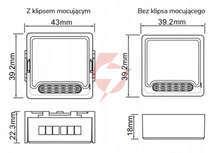 Moduł oxt mini sterownik scen 12 akcji 230v zigbee tuya t254