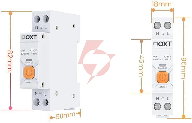 Inteligentny sterownik oxt | 63a | licznik | wifi | tuya t335