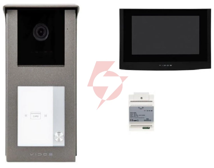 Wideodomofon vidos 2ip s201-1/m200b