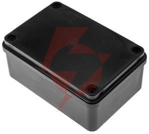 Puszka hermetyczna 120x80x50 bez dławików ip65 bezhalogenowa, czarna pawbol s-box 216c