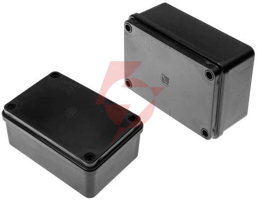Puszka hermetyczna 120x80x50 bez dławików ip65 bezhalogenowa, czarna pawbol s-box 216c