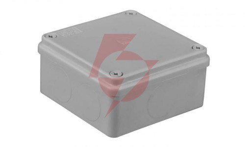 Puszka hermetyczna 100 x 100 x 50 bez dławików ip65 bezhalogenowa, szara pawbol s-box 116