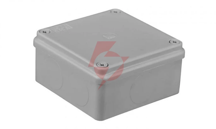 Puszka hermetyczna 100 x 100 x 50 bez dławików ip65 bezhalogenowa, szara pawbol s-box 116