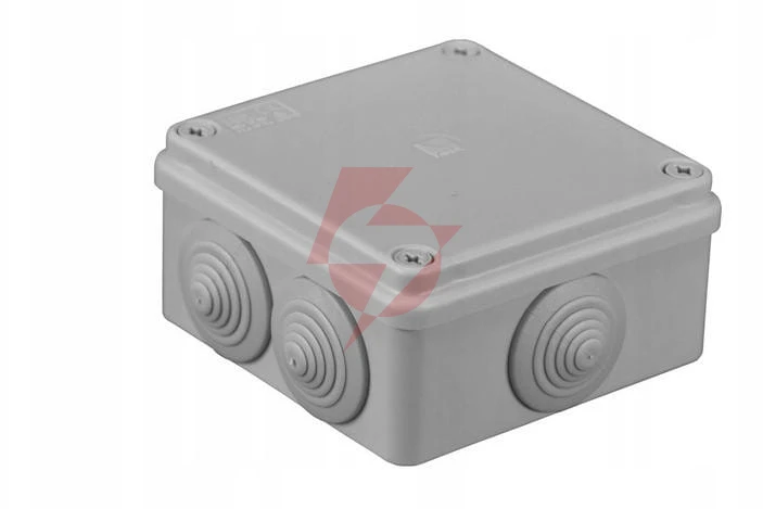 Puszka hermetyczna 100 x 100 x 50 dławik ip65 bezhalogenowa, szara pawbol s-box 106