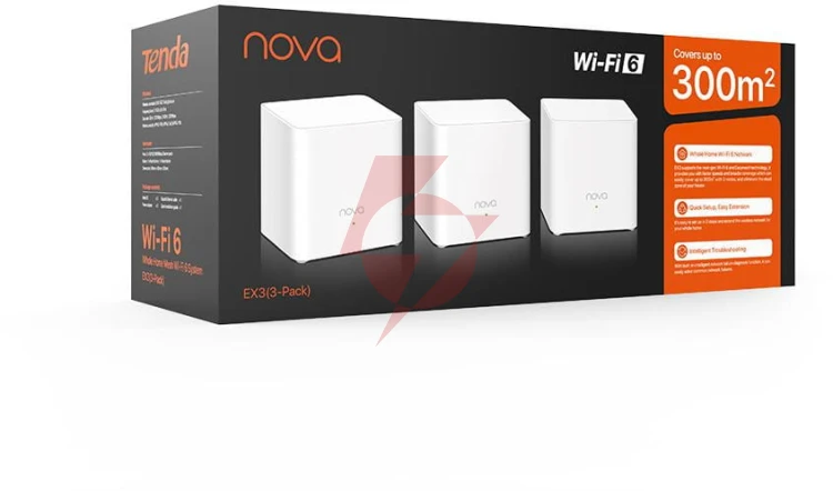 Mesh tenda nova ex3 (3-pack) wifi6 mesh