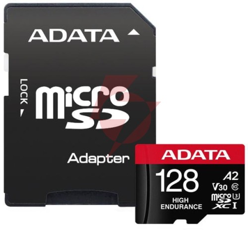 Adata karta microsd high endurance 128gb uhs1 u3 v30 a2 100/85mb/s + adapter