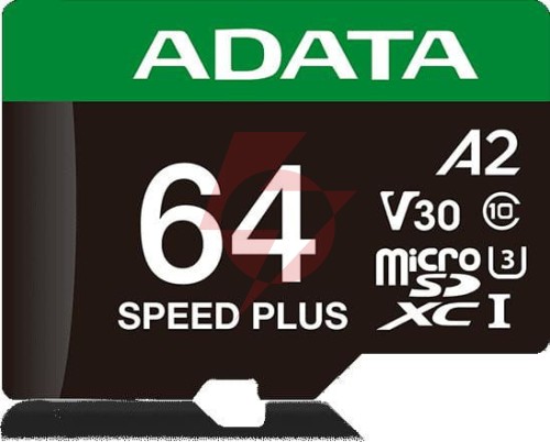 Adata karta pamięci microsd speed plus 64gb uhs1 u3 v30 a2 160/140 mb/s