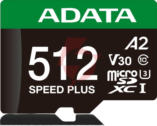 Adata karta pamięci microsd speed plus 512gb uhs1 u3 v30 a2 180/160 mb/s