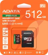 Adata karta pamięci microsd speed plus 512gb uhs1 u3 v30 a2 180/160 mb/s