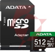 Adata karta pamięci microsd speed plus 512gb uhs1 u3 v30 a2 180/160 mb/s