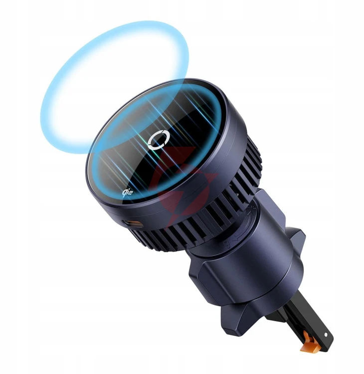 Uchwyt samochodowy ładowarka indukcyjna baseus magpro bs-cw04 qi 2.0 15w magsafe na kratkę czarny
