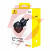 Uchwyt samochodowy ładowarka indukcyjna baseus magpro bs-cw04 qi 2.0 15w magsafe na kratkę czarny