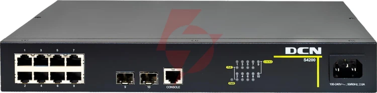 Switch dcn s4200-10p-pl-si l2 8xpoe+/2xsfp (70w)