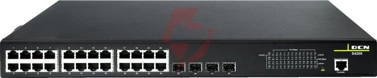 Switch dcn s4200-28p-pl-si-r2 l2 24xpoe+/4xsfp (200w)