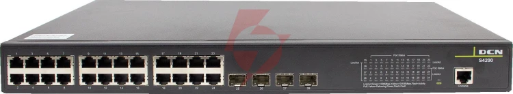 Switch dcn s4200-28p-pl-si-r2 l2 24xpoe+/4xsfp (200w)