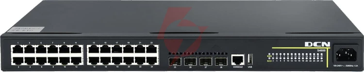 Switch dcn s4600-28p-p-si-r3.5 24xpoe+/4xsfp (370w)