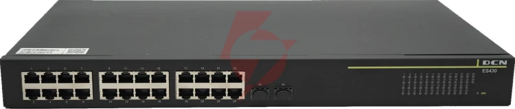 Switch dcn es430-26p-poe l2 24xpoe+/2xsfp (370w)