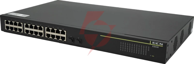 Switch dcn es430-26p-poe l2 24xpoe+/2xsfp (370w)
