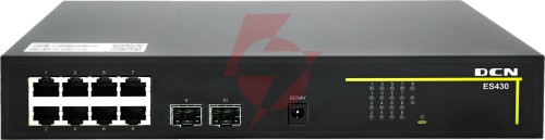 Switch dcn es430-10p-poe l2 8xpoe+/2xsfp (120w)